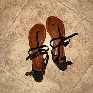 Gianni Bini Black Gladiator Sandals